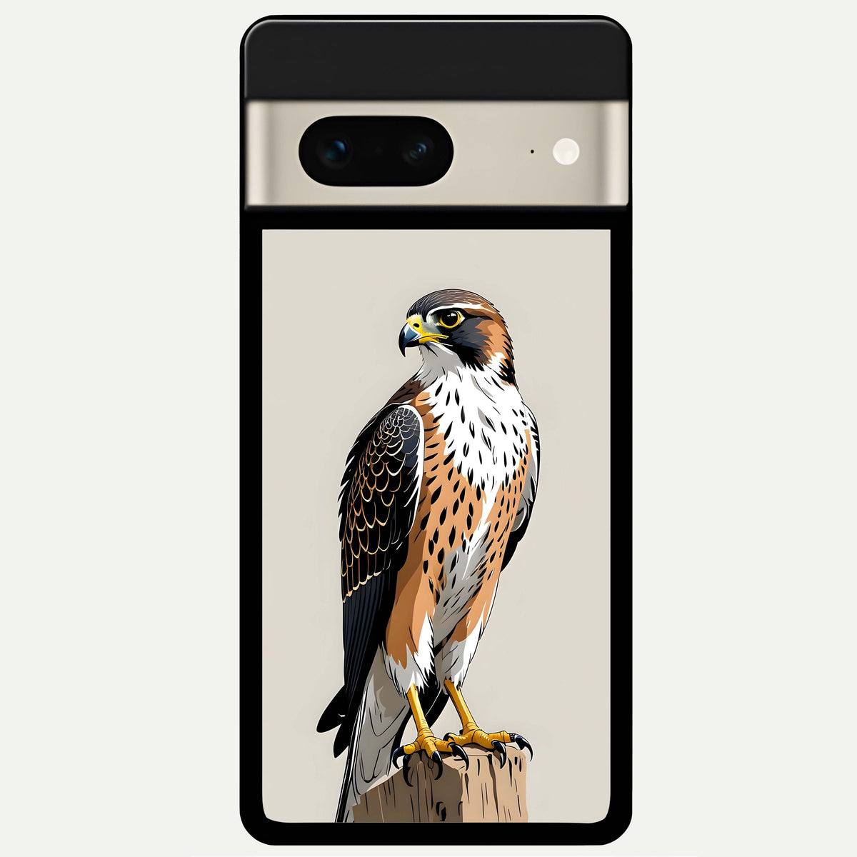  Clever Eagle Glass Case For Google Pixel 7 back cover – full design glossy printed glass finish