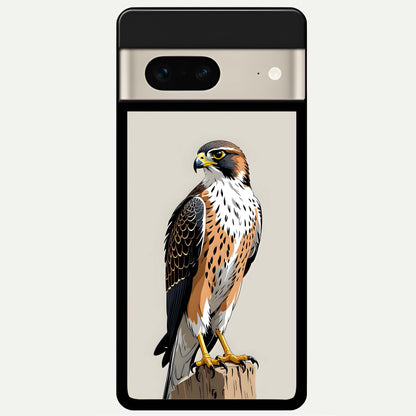  Clever Eagle Glass Case For Google Pixel 7 back cover – full design glossy printed glass finish