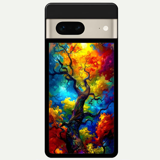  Colorful Soda Bottles Glass Case For Google Pixel 7 back cover – full design glossy printed glass finish