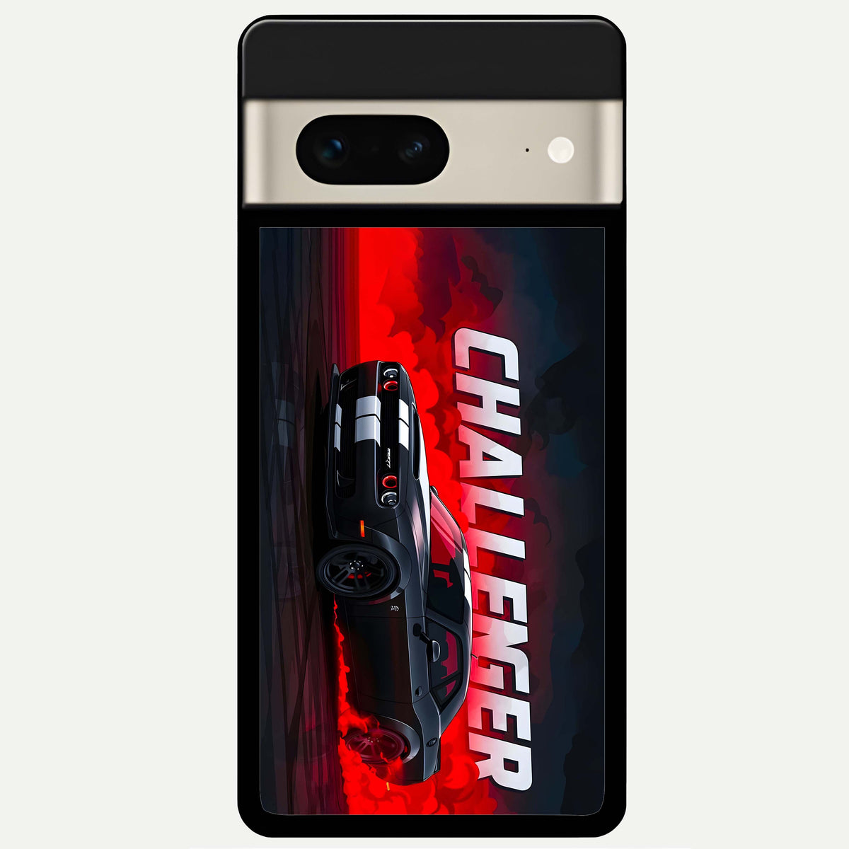  Crimson Challenger Fury Glass Case For Google Pixel 7 back cover – full design glossy printed glass finish