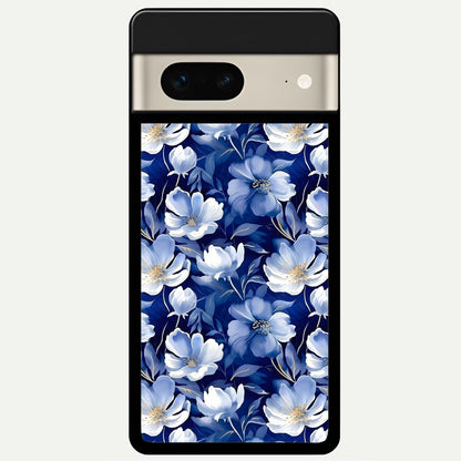 Cute Floral Patterns Glass Case For Google Pixel 7 back cover – full design glossy printed glass finish