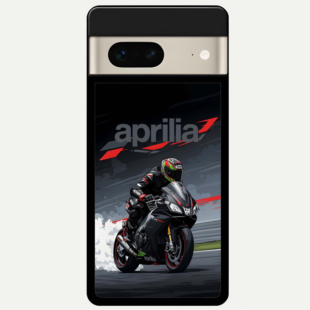  Dark Aprilla Glass Case For Google Pixel 7 back cover – full design glossy printed glass finish