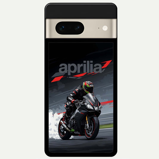  Dark Aprilla Glass Case For Google Pixel 7 back cover – full design glossy printed glass finish