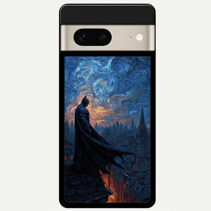  Dark Knight Dusk Glass Case For Google Pixel 7 back cover – full design glossy printed glass finish