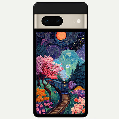  Digital Art Glass Case For Google Pixel 7 back cover – full design glossy printed glass finish