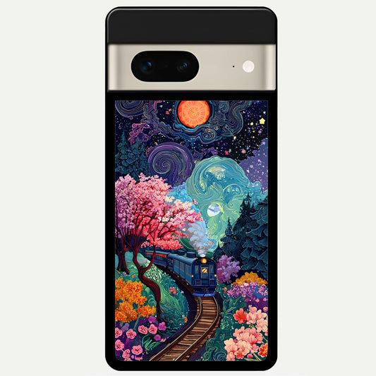  Digital Art Glass Case For Google Pixel 7 back cover – full design glossy printed glass finish