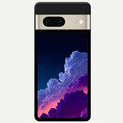  Dreamy Cloud Skies Glass Case For Google Pixel 7 back cover – full design glossy printed glass finish