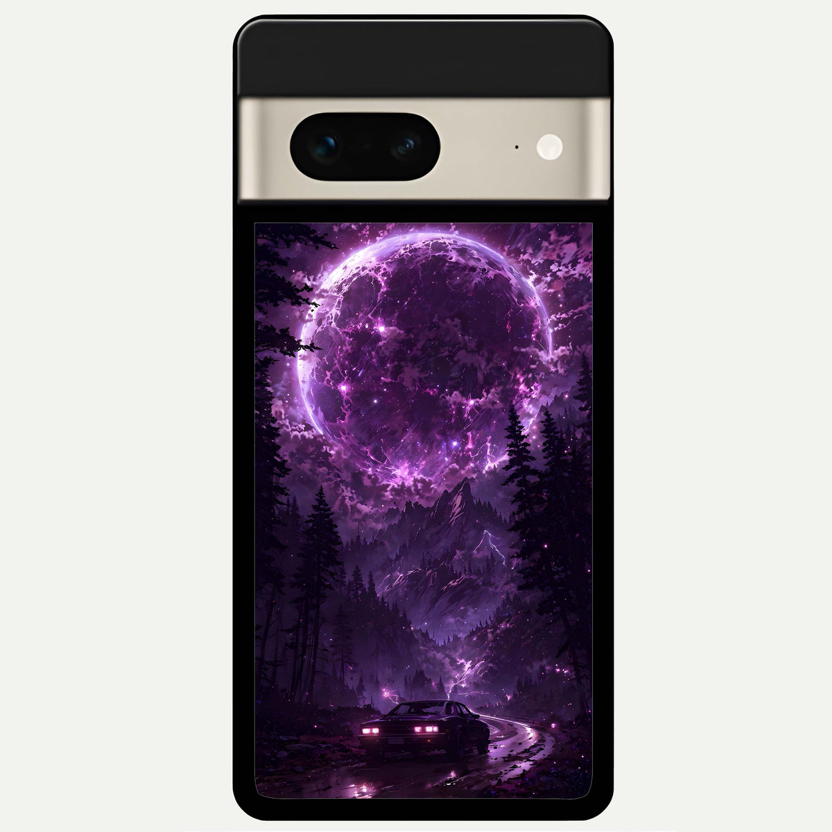  Eternal Cosmic Drive Glass Case For Google Pixel 7 back cover – full design glossy printed glass finish