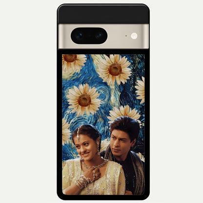  Eternal Love Story Glass Case For Google Pixel 7 back cover – full design glossy printed glass finish