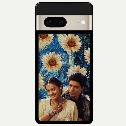  Eternal Love Story Glass Case For Google Pixel 7 back cover – full design glossy printed glass finish
