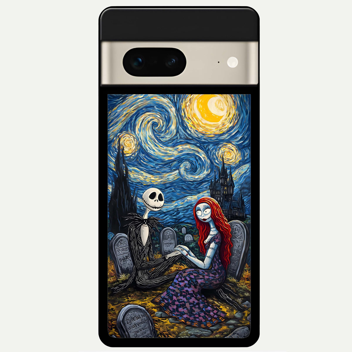  Eternal Night Love Glass Case For Google Pixel 7 back cover – full design glossy printed glass finish