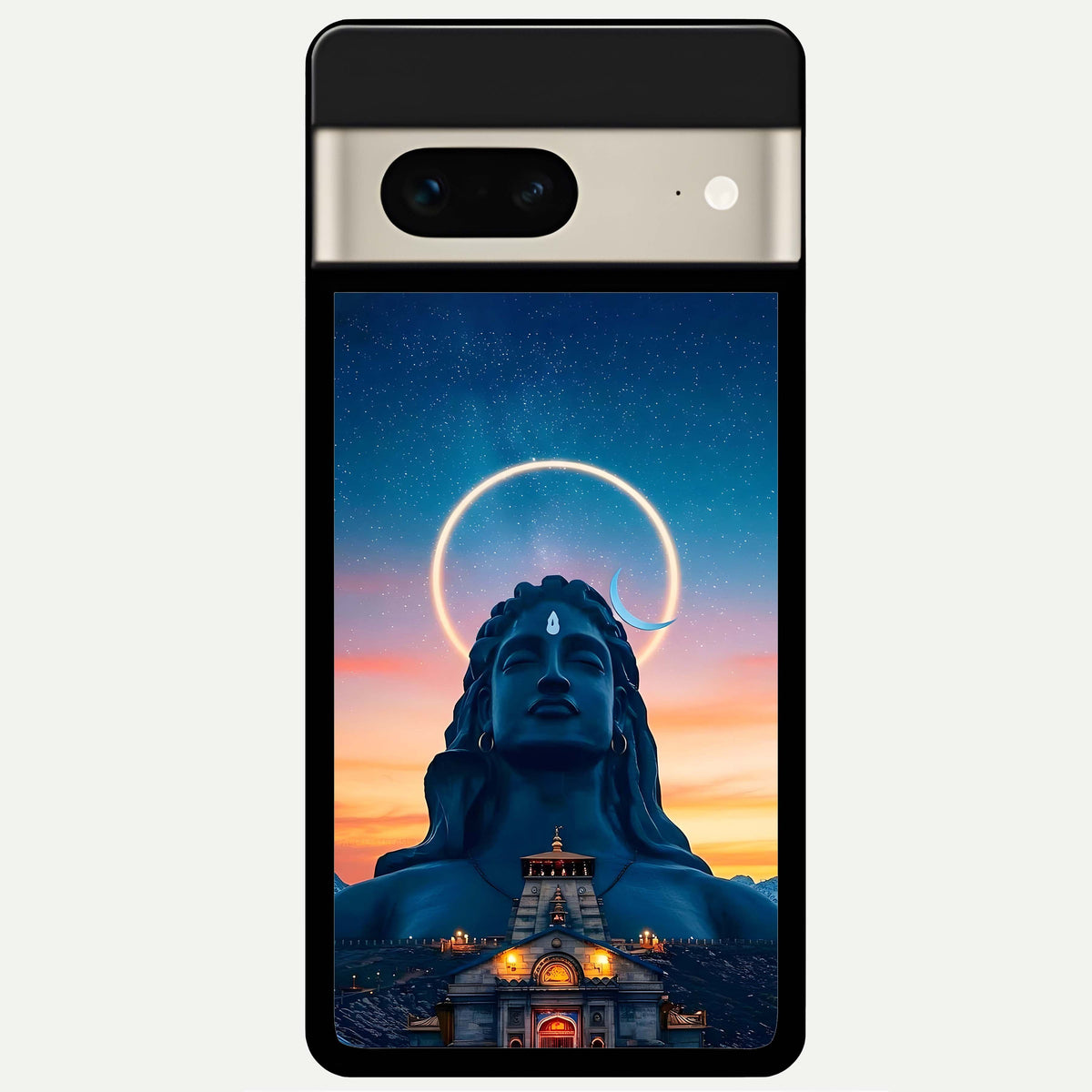  Eternal Shiva Aura Glass Case For Google Pixel 7 back cover – full design glossy printed glass finish