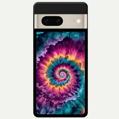  Galactic Spiral Burst Glass Case For Google Pixel 7 back cover – full design glossy printed glass finish