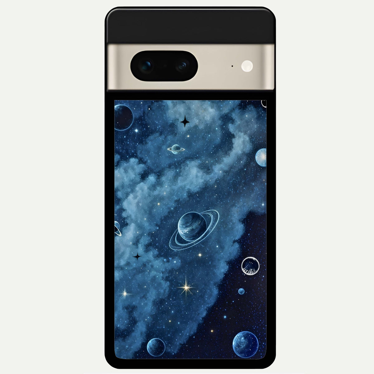  Galaxy Dream Space Glass Case For Google Pixel 7 back cover – full design glossy printed glass finish