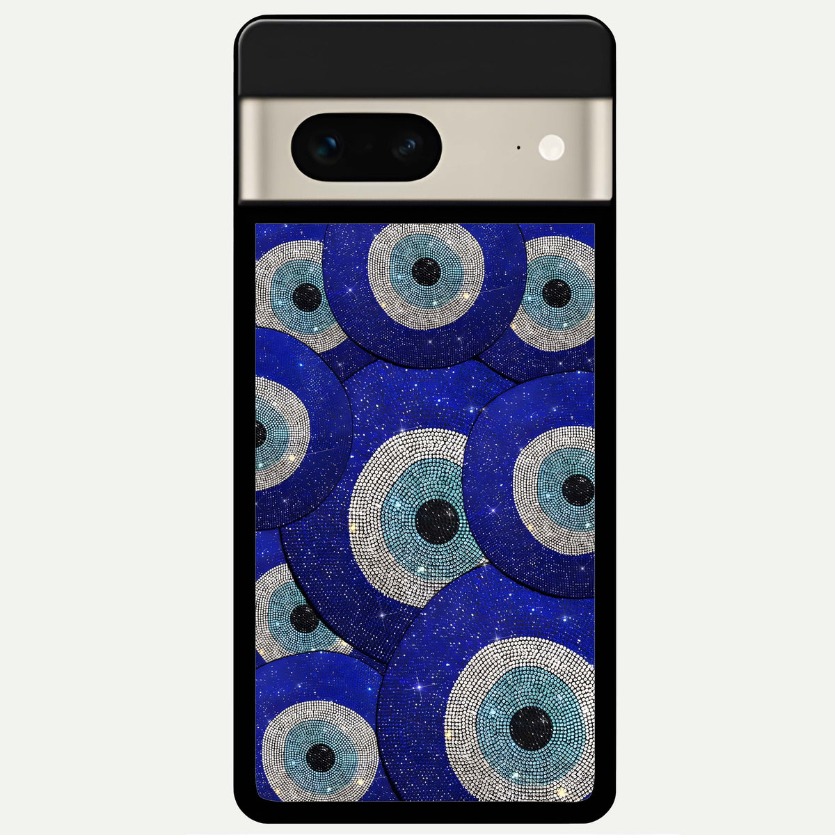  Galaxy Eye Flow Glass Case For Google Pixel 7 back cover – full design glossy printed glass finish