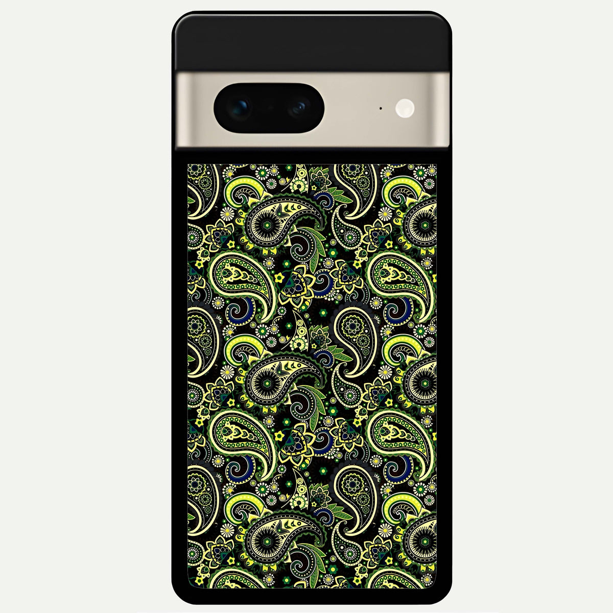  Green Lemon Glass Case For Google Pixel 7 back cover – full design glossy printed glass finish