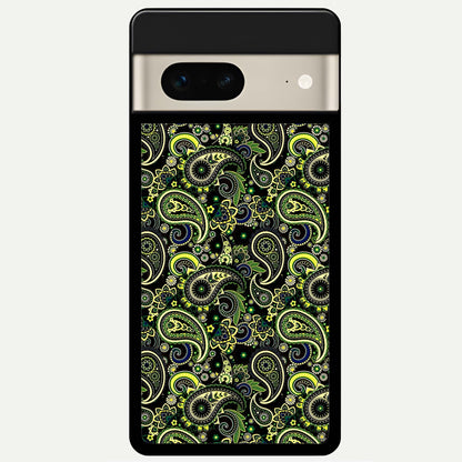  Green Lemon Glass Case For Google Pixel 7 back cover – full design glossy printed glass finish