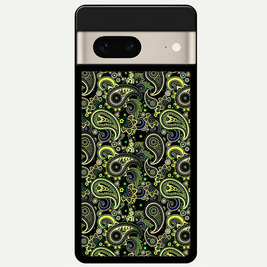  Green Lemon Glass Case For Google Pixel 7 back cover – full design glossy printed glass finish