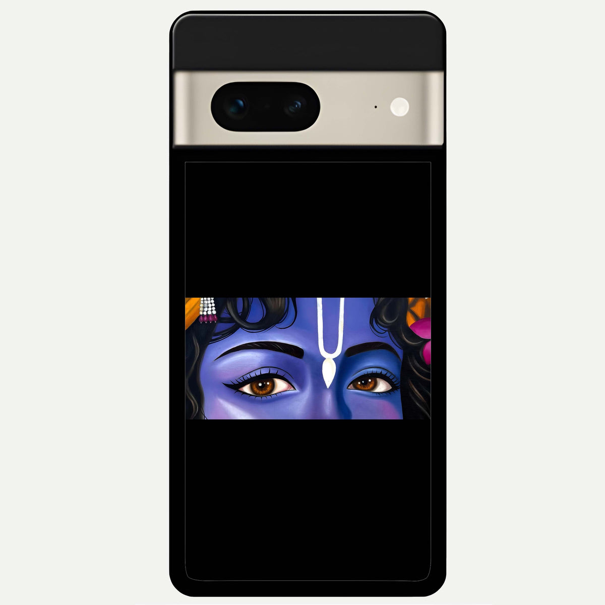 Krishna Eye Glass Case For Google Pixel 7 back cover – full design glossy printed glass finish