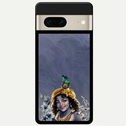  Lord Krishna Glass Case For Google Pixel 7 back cover – full design glossy printed glass finish