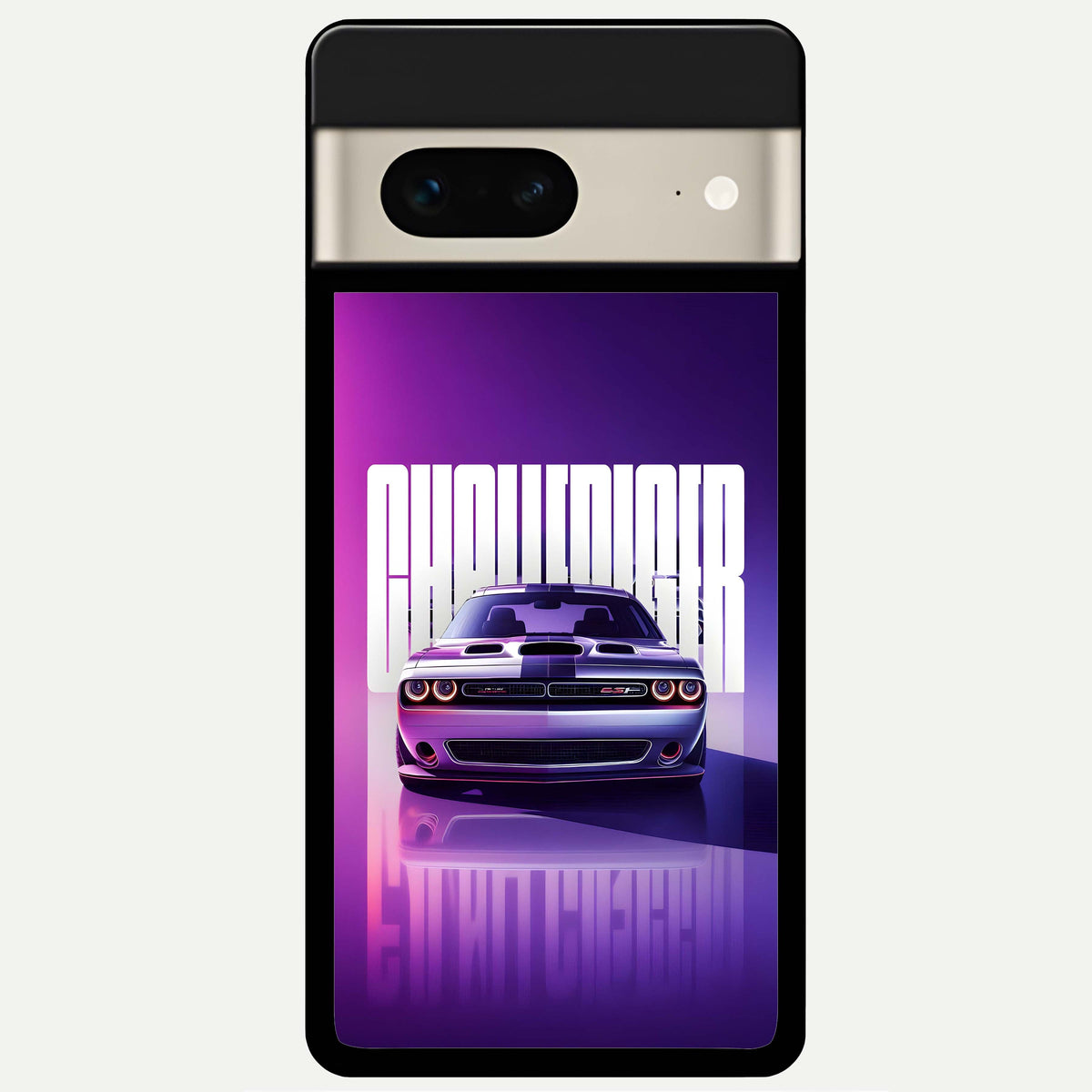 Midnight Muscle Ride Glass Case For Google Pixel 7 back cover – full design glossy printed glass finish