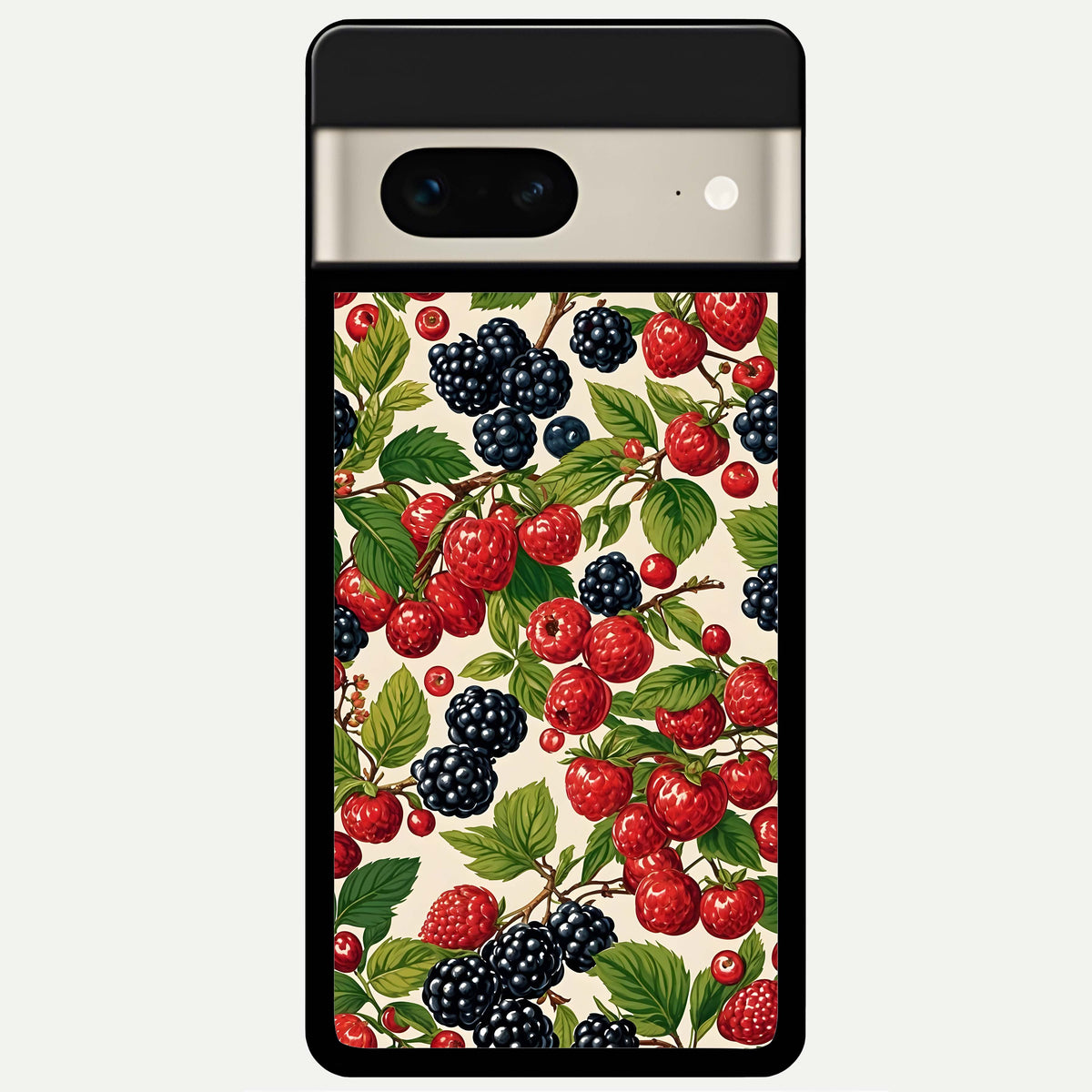  Mixed Berry Collage Glass Case For Google Pixel 7 back cover – full design glossy printed glass finish