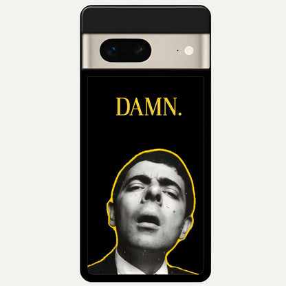  Mr Bean Damn Glass Case For Google Pixel 7 back cover – full design glossy printed glass finish