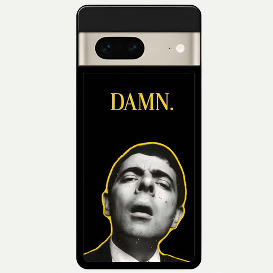  Mr Bean Damn Glass Case For Google Pixel 7 back cover – full design glossy printed glass finish