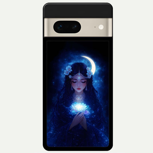  Mystic Moon Queen Glass Case For Google Pixel 7 back cover – full design glossy printed glass finish