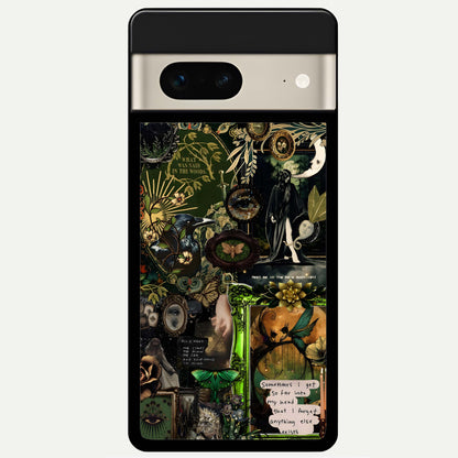  Mystic Woods Secret Glass Case For Google Pixel 7 back cover – full design glossy printed glass finish