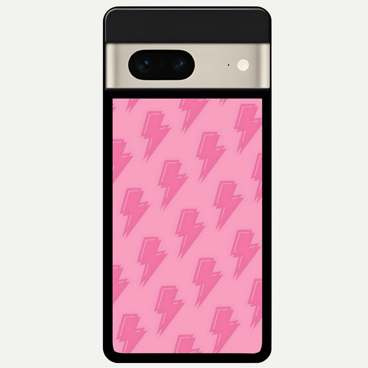  Pink Moo Magic Glass Case For Google Pixel 7 back cover – full design glossy printed glass finish