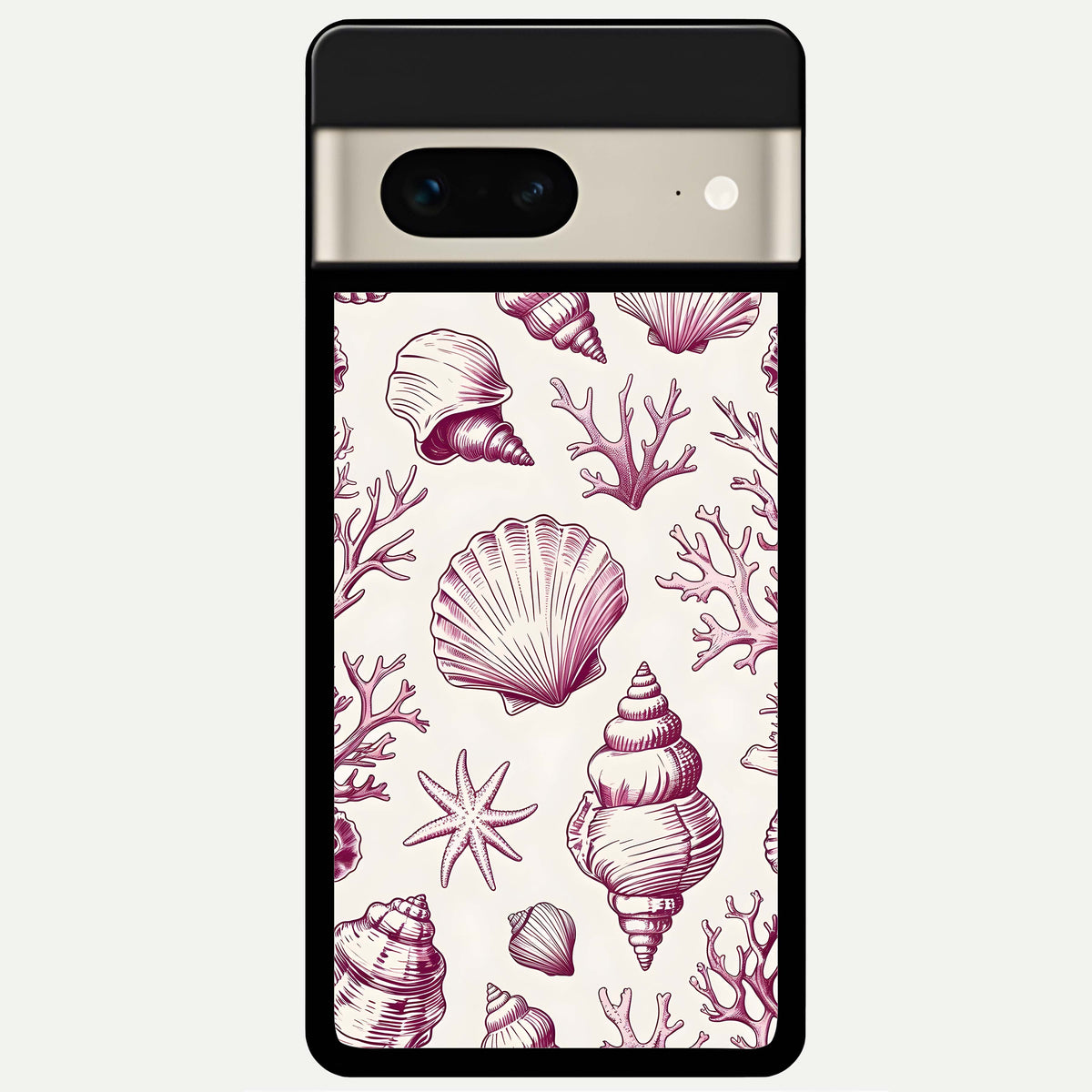  Pink Power Sparks Glass Case For Google Pixel 7 back cover – full design glossy printed glass finish
