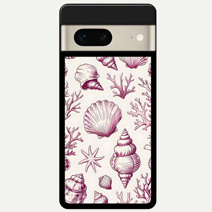  Pink Power Sparks Glass Case For Google Pixel 7 back cover – full design glossy printed glass finish