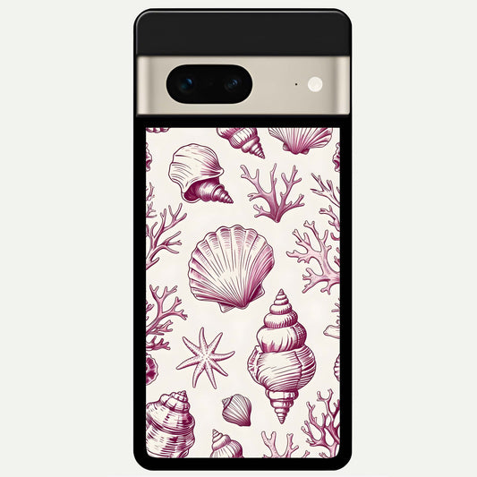  Pink Power Sparks Glass Case For Google Pixel 7 back cover – full design glossy printed glass finish