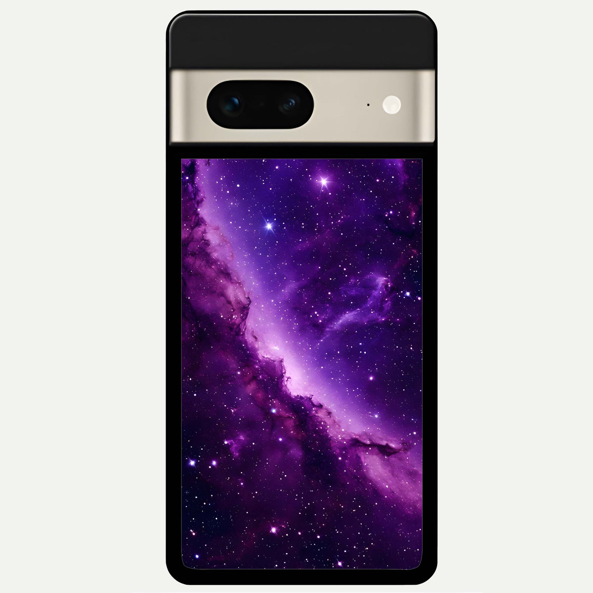  Purple Shade Sky Glass Case For Google Pixel 7 back cover – full design glossy printed glass finish