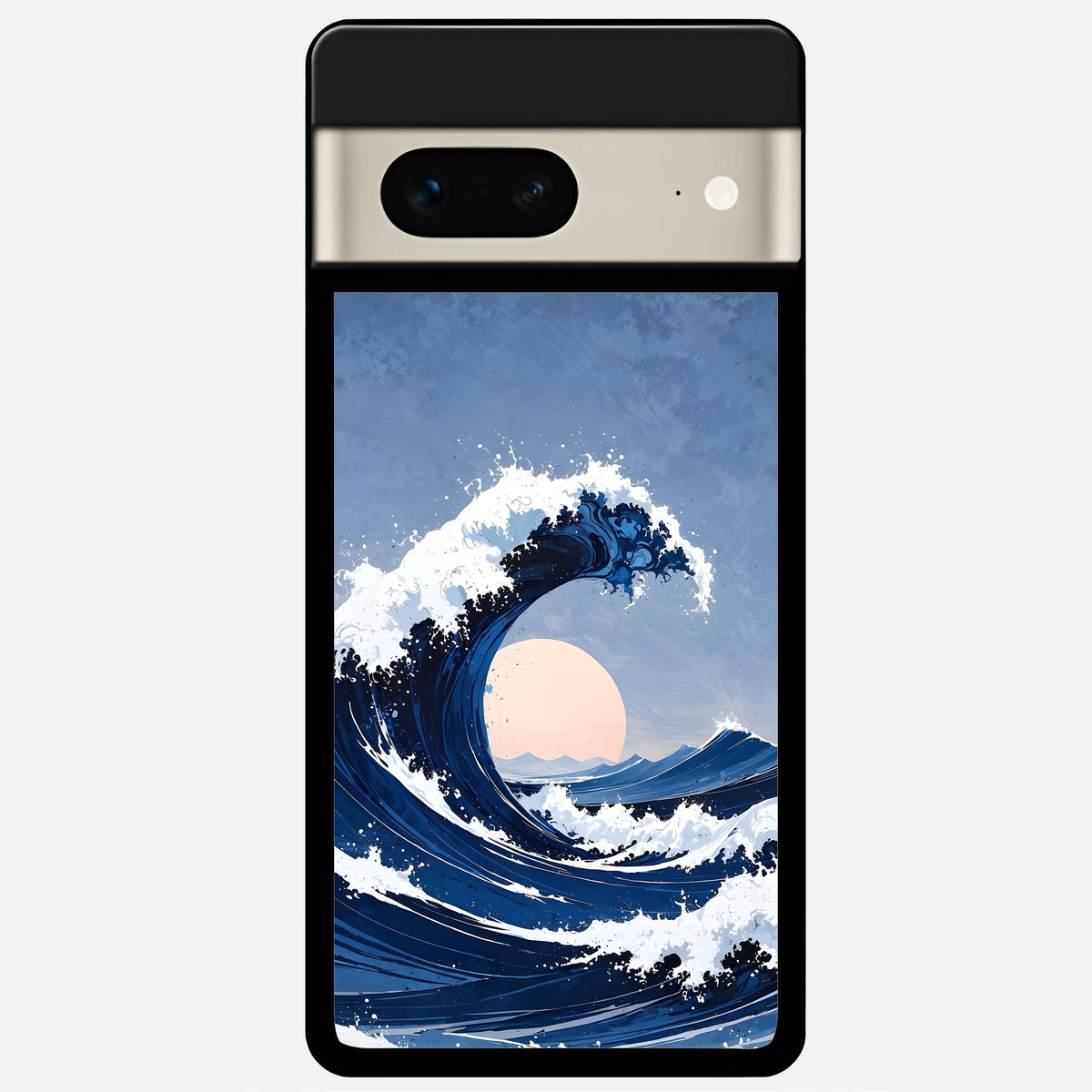 Rising Tide Power Glass Case For Google Pixel 7 back cover – full design glossy printed glass finish