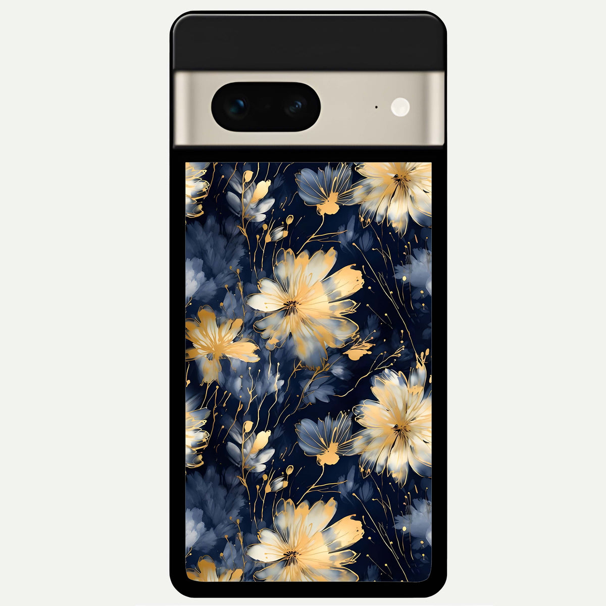  Royal Petal Dream Glass Case For Google Pixel 7 back cover – full design glossy printed glass finish