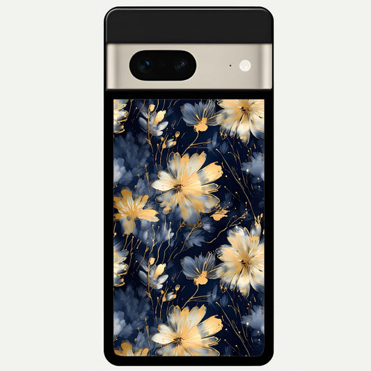  Royal Petal Dream Glass Case For Google Pixel 7 back cover – full design glossy printed glass finish
