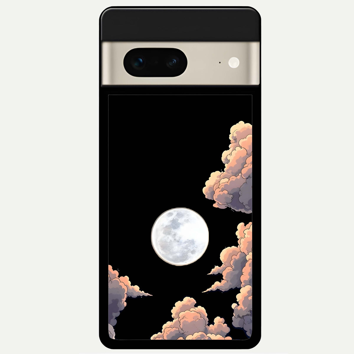  Shade Cloud Moon Glass Case For Google Pixel 7 back cover – full design glossy printed glass finish
