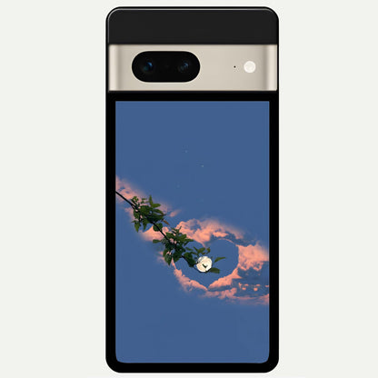  Sky Under Tree Glass Case For Google Pixel 7 back cover – full design glossy printed glass finish