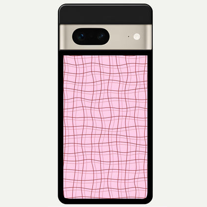  Soft Grid Bliss Glass Case For Google Pixel 7 back cover – full design glossy printed glass finish