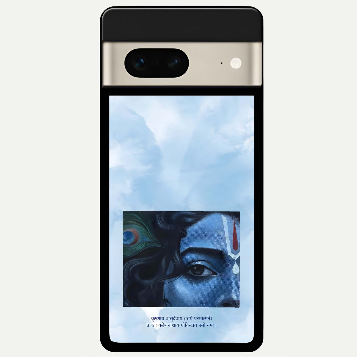  Spiritual Krishna Glass Case For Google Pixel 7 back cover – full design glossy printed glass finish