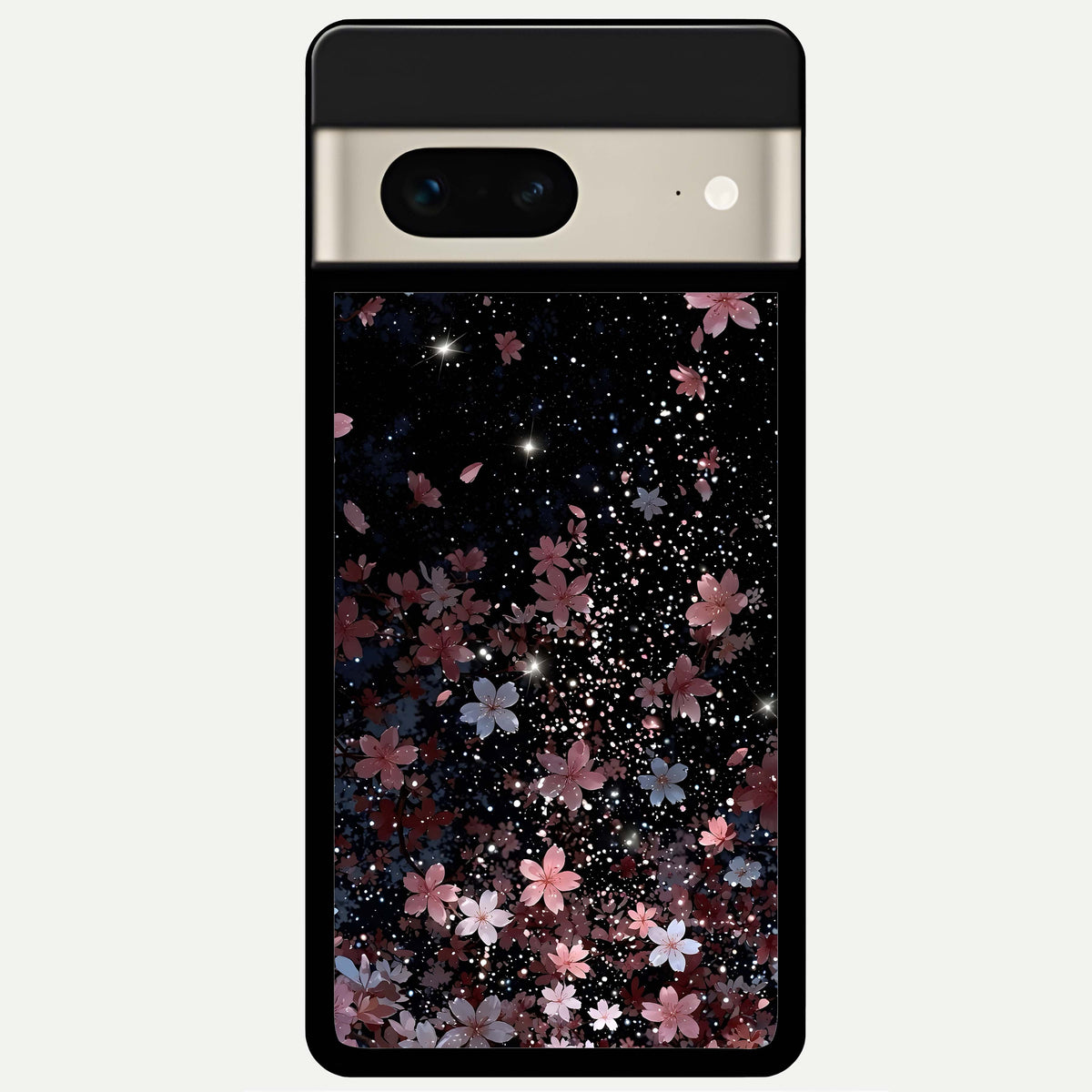  Starlit Flower Dreams Glass Case For Google Pixel 7 back cover – full design glossy printed glass finish
