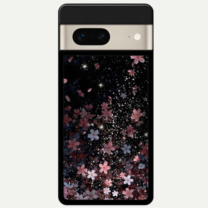  Starlit Flower Dreams Glass Case For Google Pixel 7 back cover – full design glossy printed glass finish