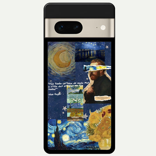  Starry Dream Vision Glass Case For Google Pixel 7 back cover – full design glossy printed glass finish