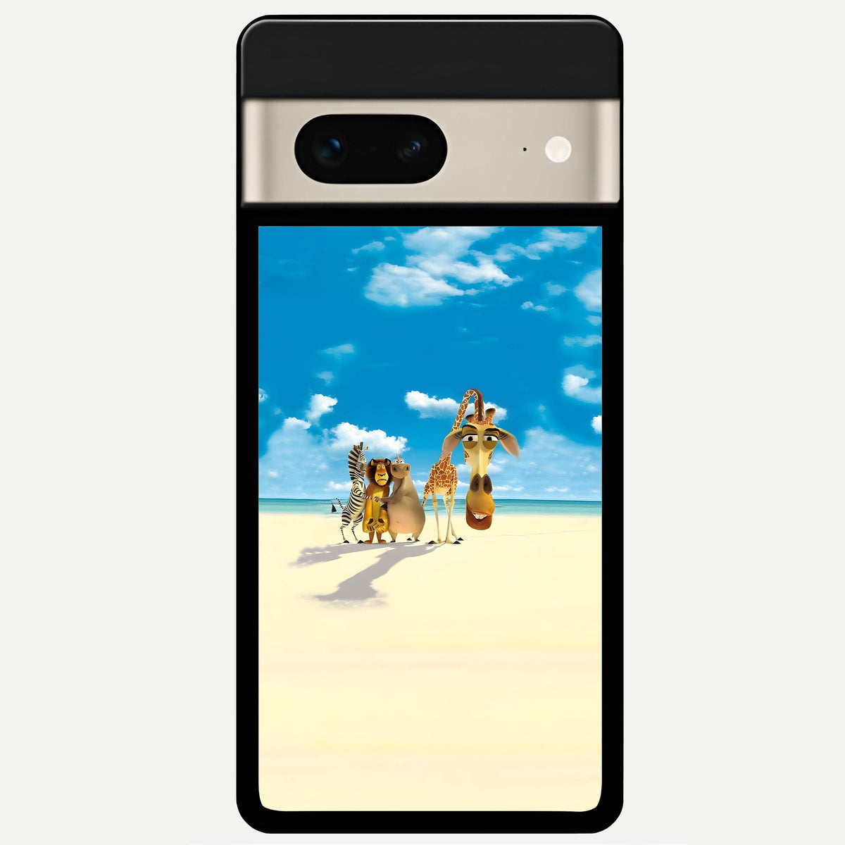  Tropical Fun Squad Glass Case For Google Pixel 7 back cover – full design glossy printed glass finish