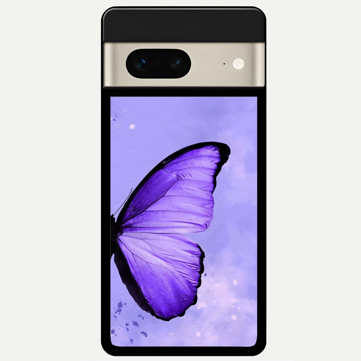  Violet Dream Wing Glass Case For Google Pixel 7 back cover – full design glossy printed glass finish
