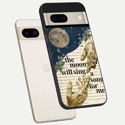  Aesthetic Divine phone case For Google Pixel 7 showing premium glass back cover with detailed artwork