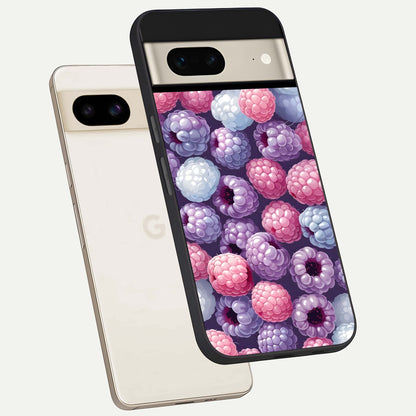  Berry Candy Pop phone case For Google Pixel 7 showing premium glass back cover with detailed artwork