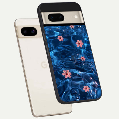  Bloom Thread Art phone case For Google Pixel 7 showing premium glass back cover with detailed artwork
